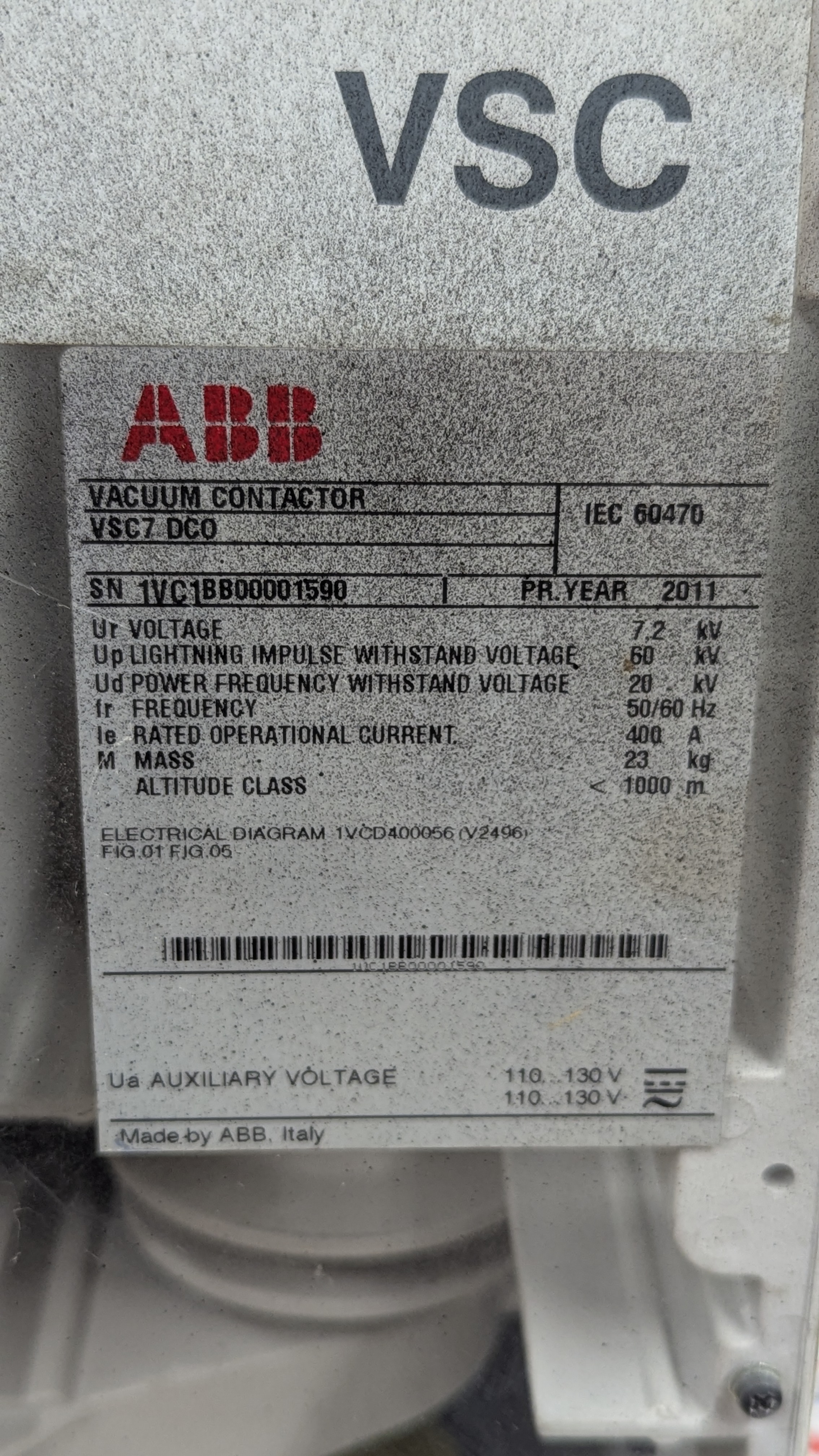 medium voltage vacuum contactor, photo 3 of 12