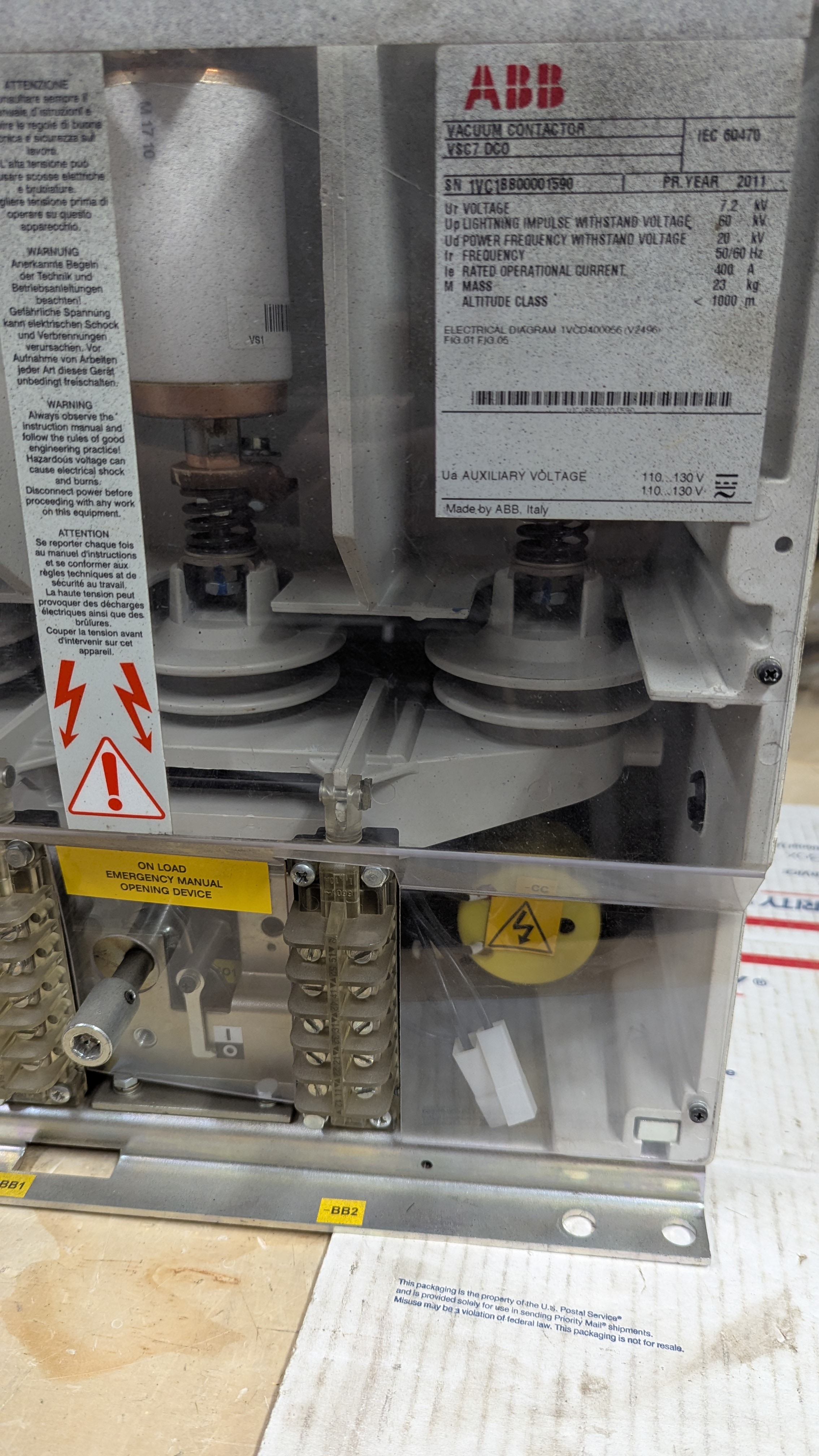 medium voltage vacuum contactor, photo 8 of 12